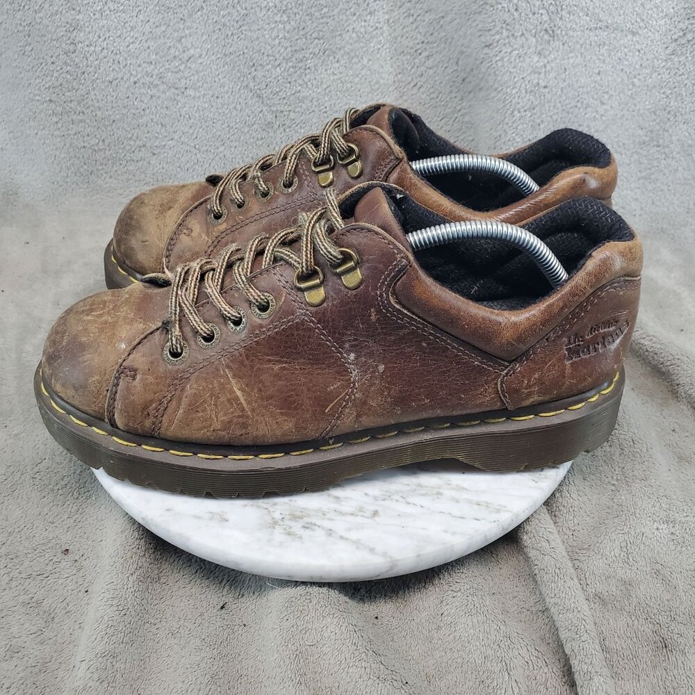 Dr. Martens Shoes Mens 11 Brown Leather Y2K Chunky Oxford 10940 AW004 *Read*
